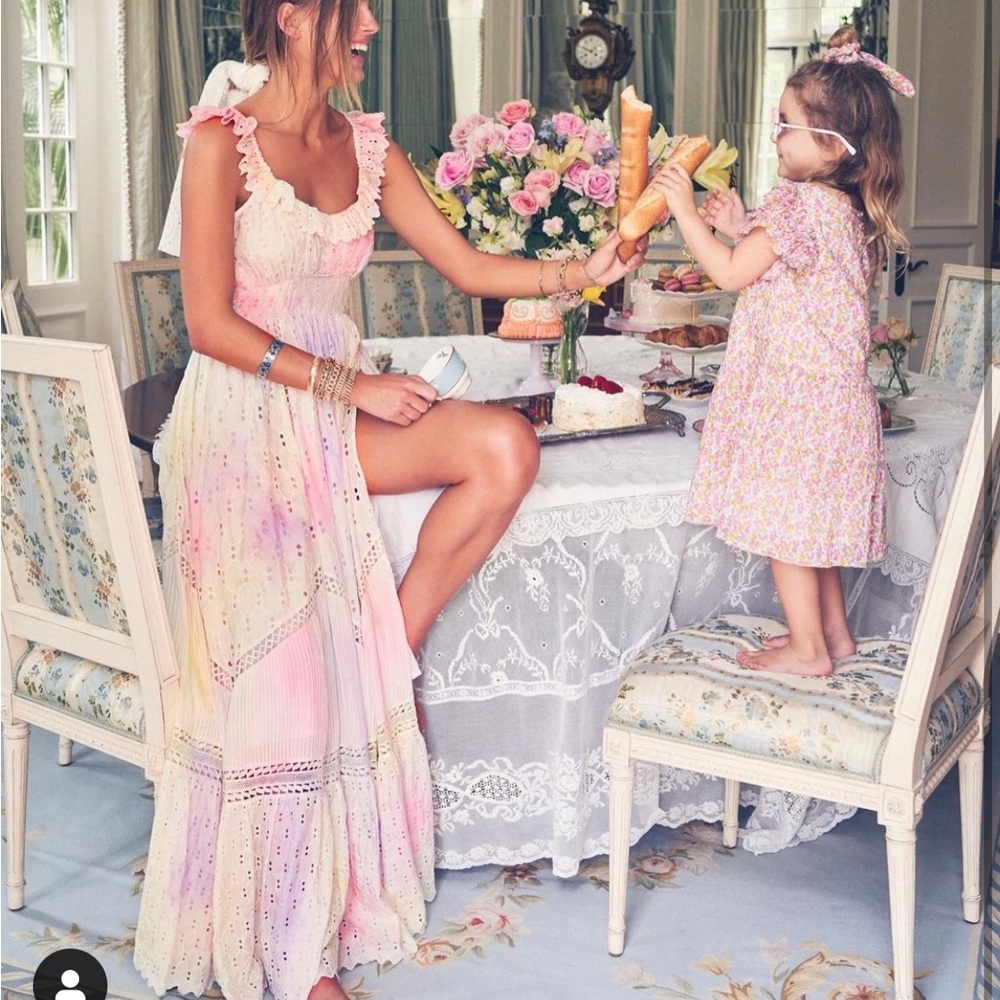 LOVESHACKFANCY Tie Dye Maxi Dress Founder Favorite - Picture 1 of 13